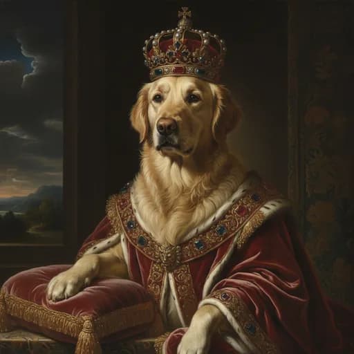 Royal Portrait AI portrait style example, a personalized Christmas gift from a photo