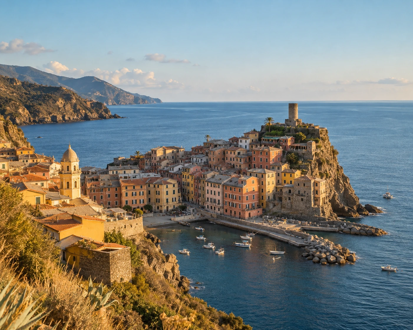 Coastal town photograph, an example of a personal photo to customize
